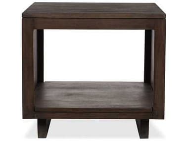 Brownstone Furniture Messina Slat 24'' Square Smokey Brown End Table BRNME507