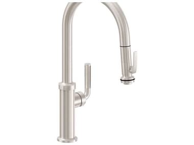 California Faucets Descanso Pull-Down Kitchen Faucet with Squeeze Handle Sprayer- High Spout CAFK30100SQ