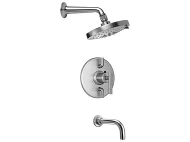 California Faucets Tiburon Styletherm 1/2'' Thermostatic Shower System with Shower Head and Tub Spout CAFKT0566FR