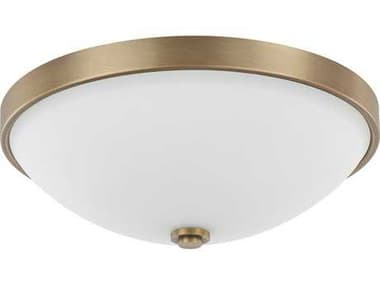 Capital Lighting 12" 2-Light Aged Brass Glass Bowl Flush Mount C22323ADSW