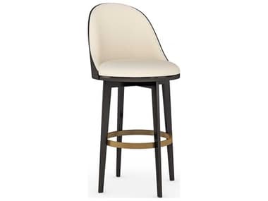 Caracole Classic Another Round Swivel Dark Chocolate Champagne Gold Bar Stool CACCLA020301