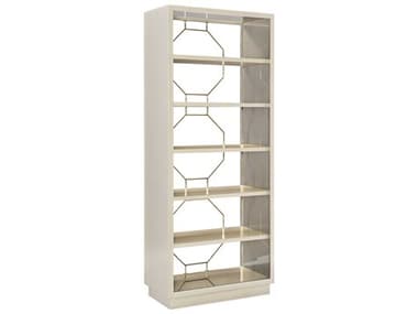 Caracole Classic 36" Soft Silver Taupe Whisper Of Gold Bookcase CACCLA419811