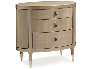 Caracole Classic Pale Grey 32" Wide 3-Drawers Nightstand CACCLA016062