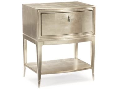 Caracole Classic Silver Leaf 1 - Drawer Nightstand CACCLA417062