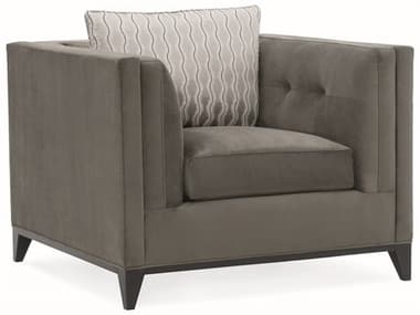 Caracole Modern Grace Flannel Grey Accent Chair CAMM080418031A
