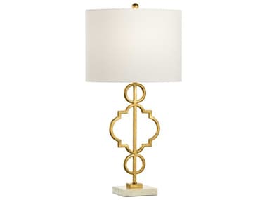 Chelsea House 30'' High Antique Gold Leaf Buffet Lamp CH69486