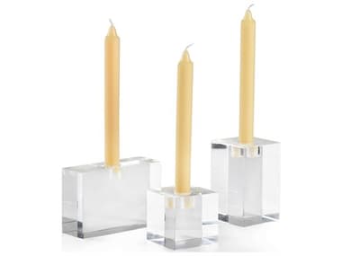 Chelsea House Clear Candle Holders Set of 3 CH383551