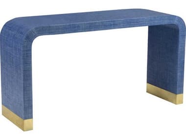 Chelsea House 60" Rectangular Wood Blue Antique Console Table CH384206
