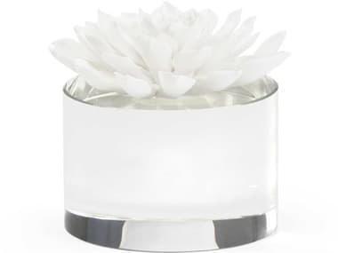 Chelsea House Matte White / Clear Decorative Accent CH384543