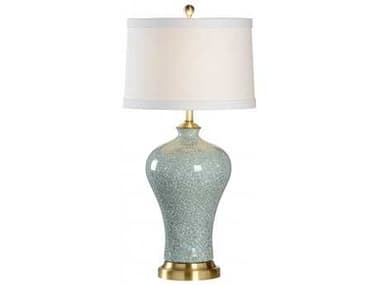 Chelsea House Antique Brass Blue Table Lamp CH68798