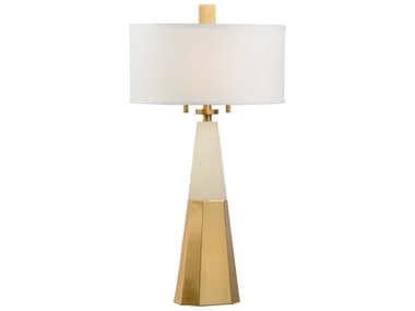 Chelsea House Winfield Natural White Coffee Bronze Buffet Lamp CH69258
