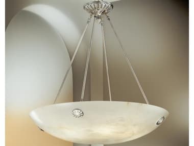Classic Lighting Alhambra 36" 8-Light Antique Brass Bowl Pendant C85600036