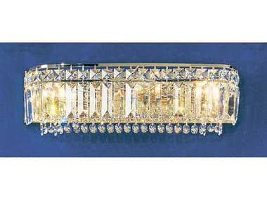 Classic Lighting Ambassador 18&quot; Wide 3-Light Gold Crystal Vanity Light C81624GCP