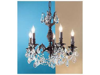 Classic Lighting Chateau Imperial 18" Wide 5-Light Bronze Crystal Candelabra Chandelier C857385AGBCP