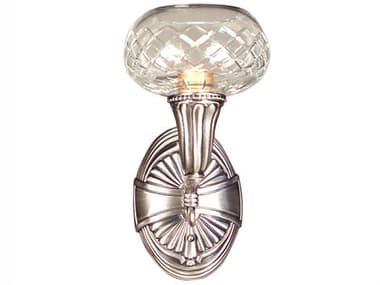 Classic Lighting Chatham 12" Tall 1-Light Millennium Silver Glass Wall Sconce C857321MS