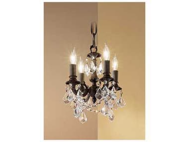Classic Lighting Corporation Majestic Imperial Four-Light 10'' Wide Mini Chandelier C857354AGBCP