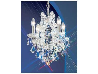 Classic Lighting Maria Theresa 16" Wide 4-Light Chrome Crystal Candelabra Chandelier C88134CHC