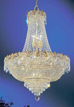 Classic Lighting Regency Ii " Wide 6-Light Roman Bronze Crystal Candelabra Empire Tiered Chandelier C81868RBCP
