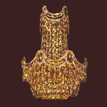 Classic Lighting Regency 14" Tall 3-Light Roman Bronze Crystal Wall Sconce C81810RBCP
