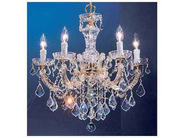 Classic Lighting Corporation Rialto Gold Plated Five-Light 22'' Wide Chandelier C88345GPCP