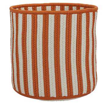 Colonial Mills Baja Stripe Orange Round Basket CIBJ43BKTROU