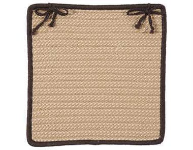 Colonial Mills Boat House Brown Chair Pad (Set of 4) CIBT89CPDS4