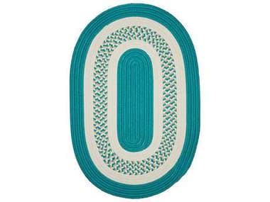 Colonial Mills Crescent Teal Oval / Round Area Rug CINT52RGOVA