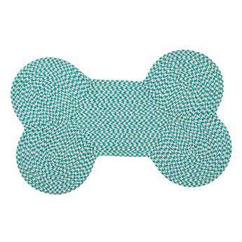 Colonial Mills Dog Bone Houndstooth Turquoise Area Rug CIOT57RG