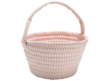 Colonial Mills Easter Ticking Basket Pink Storage Bin CIEB70A008X007