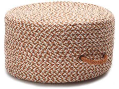 Colonial Mills Houndstooth 20" Orange Ottoman CIUF19PFROU