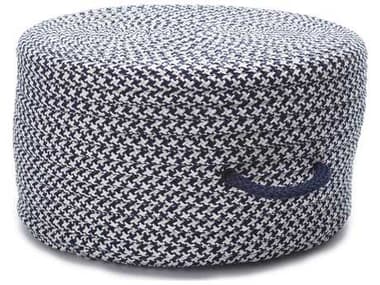 Colonial Mills Houndstooth 20" Navy White Blue Ottoman CIUF59PFROU