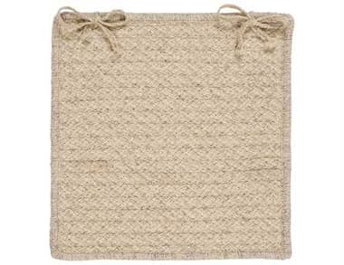 Colonial Mills Natural Wool Houndstooth Cream Chair Pad (Set of 4) CIHD31CPDS4