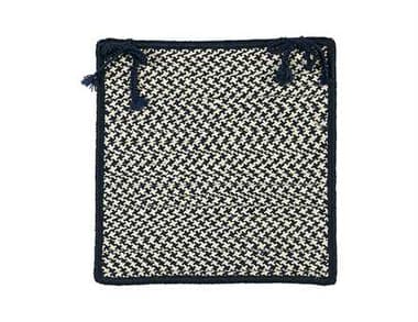 Colonial Mills Outdoor Houndstooth Tweed Navy Chair Pad CIOT59CPD
