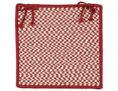 Colonial Mills Outdoor Houndstooth Tweed Sangria Chair Pad (Set of 4) CIOT79CPDS4