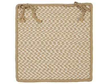 Colonial Mills Outdoor Houndstooth Tweed Cuban Sand Chair Pad CIOT89CPD