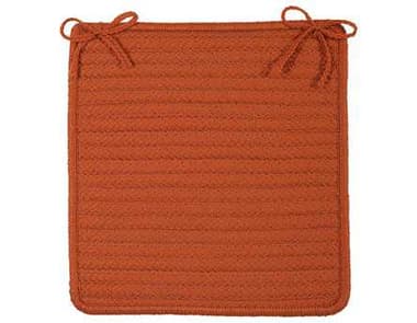Colonial Mills Simply Home Solid Rust Chair Pad (Set of 4) CIH073CPDS4