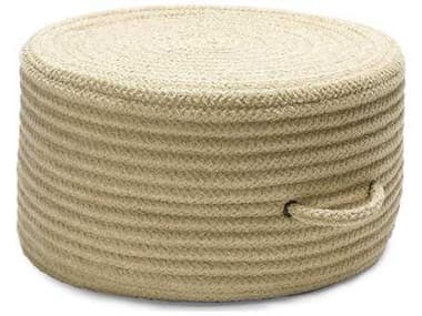 Colonial Mills Solid Chenille 20" Celery Green Ottoman CIU834PFROU