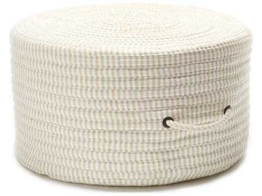 Colonial Mills Ticking 20" Canvas White Ottoman CITX10PFROU
