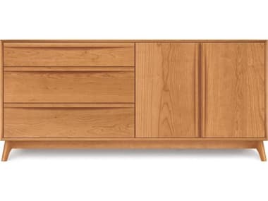 Copeland Furniture Catalina Three-Drawers on Left Double Dresser CF2CAL52