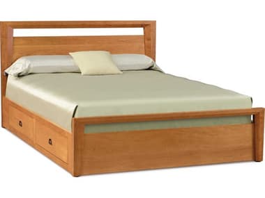 Copeland Mansfield Cherry Solid Wood California King Panel Bed with Storage CF1MAN02STOR