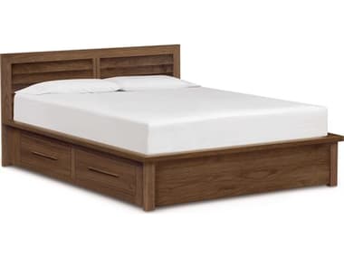 Copeland Moduluxe Brown Solid Wood California King Platform Bed with Storage CF1MCD32STOR