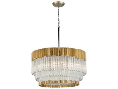 Corbett Lighting Charisma Gold Crystal Tiered Pendant CT22048