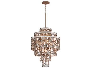 Corbett Lighting Dolcetti 13-Light Silver Crystal Tiered Pendant CT142413