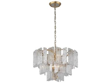 Corbett Lighting Piemonte 8-Light Royal Gold Glass Tiered Pendant CT24448