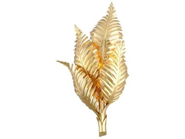 Corbett Lighting Tropicale 26" Tall 2-Light Gold Leaf Wall Sconce CT29612