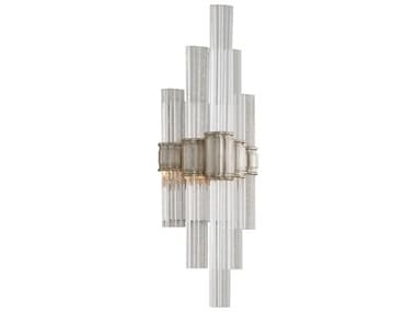 Corbett Lighting Voila 20" Tall 1-Light Modern Silver Leaf Glass LED Wall Sconce CT23611