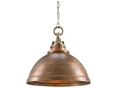 Currey & Company Admiral Antique Brass 20'' Wide Pendant Light CY9857