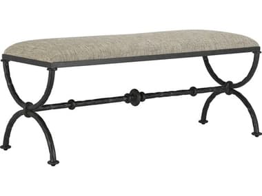 Currey & Company Agora Rustic Bronze Peppercorn Accent Bench CY70000802