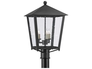 Currey & Company Bening 3 - Light Glass Outdoor Post Light CY96000005