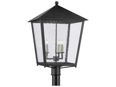 Currey & Company Bening 3 - Light Glass Outdoor Post Light CY96000006